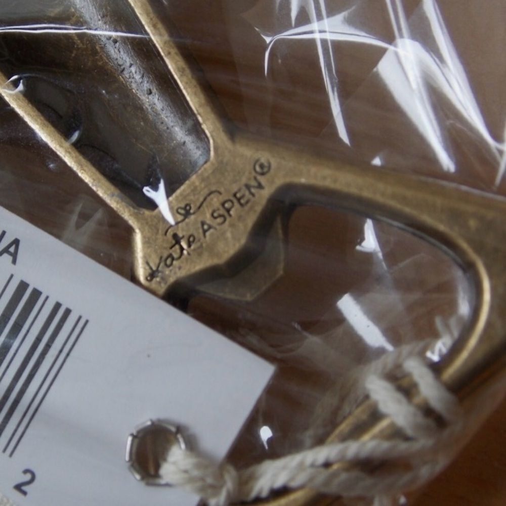 Kate Aspen Gold Airplane Bottle Opener - Picture 6 of 11